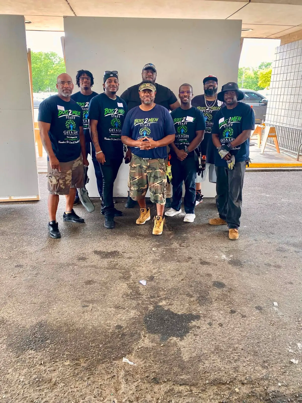 Get A Life Services staff ready to serve at Boys2Men Summer Camp